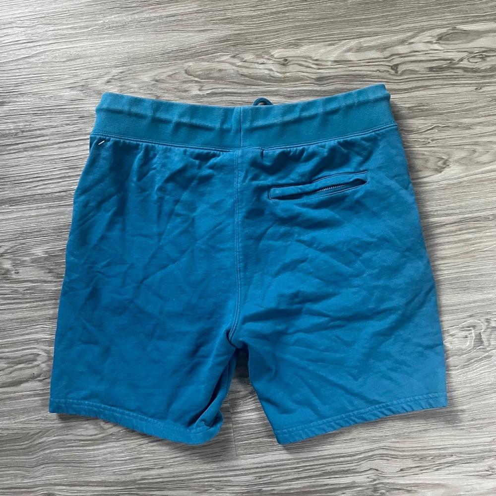 Psycho Bunny Mens Teal Blue French Terry Sweat Shorts B6R161W1FT Size M - Picture 2 of 9